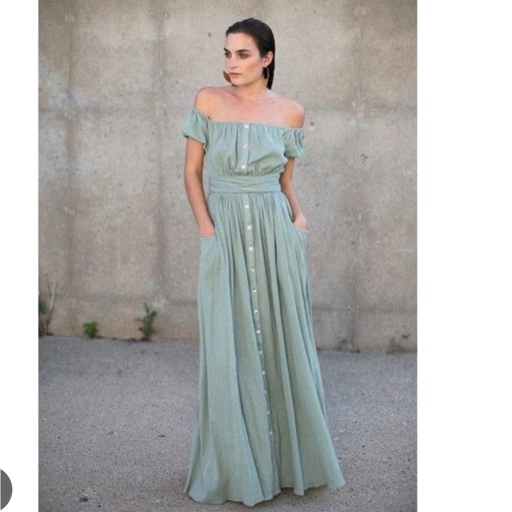 MARA HOFFMAN | off the shoulder maxi dress - Picture 3 of 12